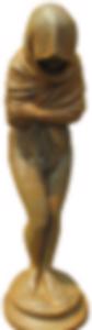 Cast Iron Hooded Guardian Statue
